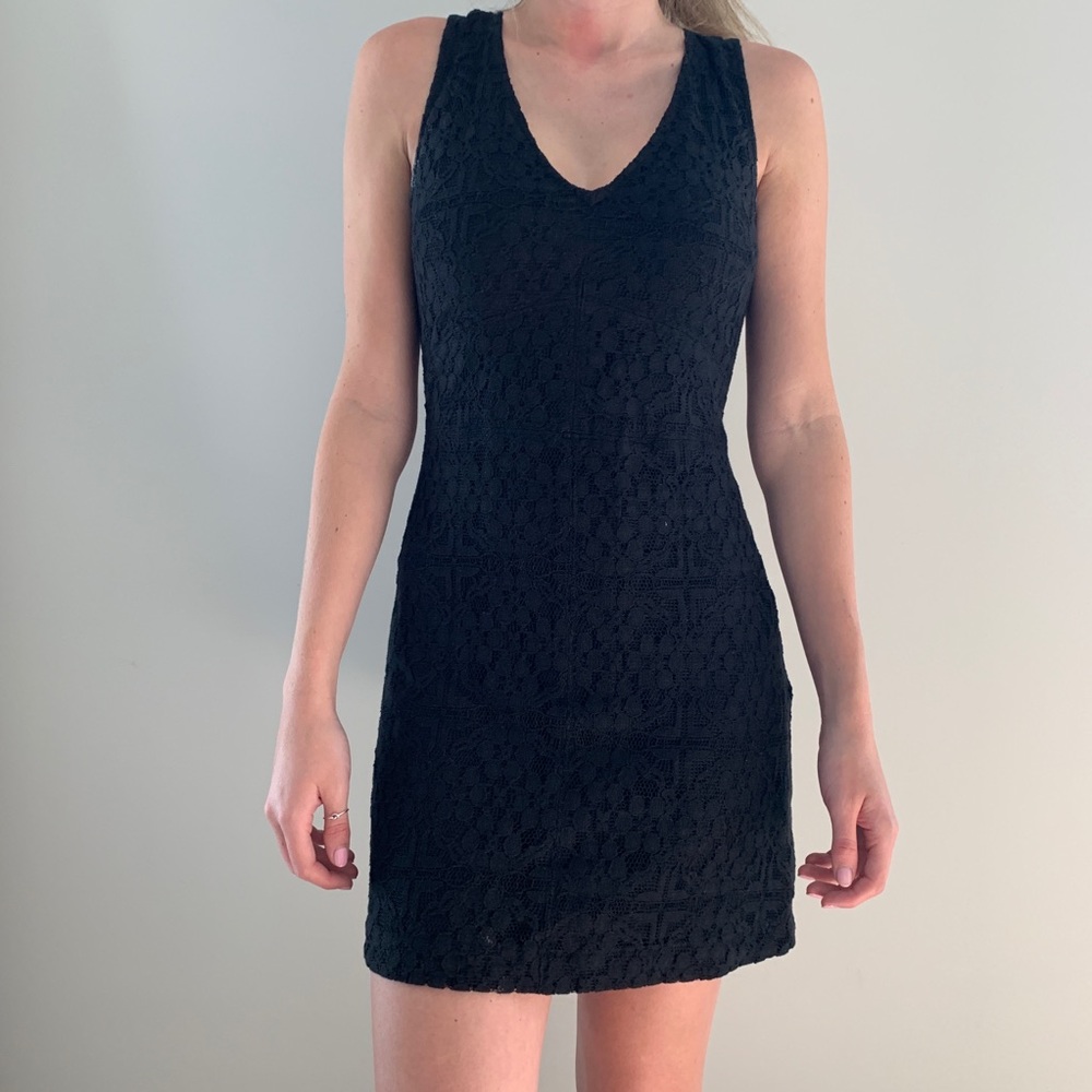 Hollister Lace V Neck Mini Dress Size 3